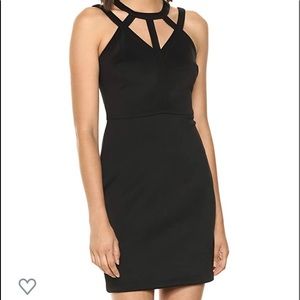 Guess Black Scuba Halter Dress Size 0